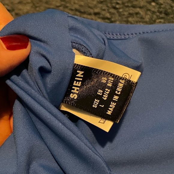 Blue Strappy Sports bra - Picture 5 of 5